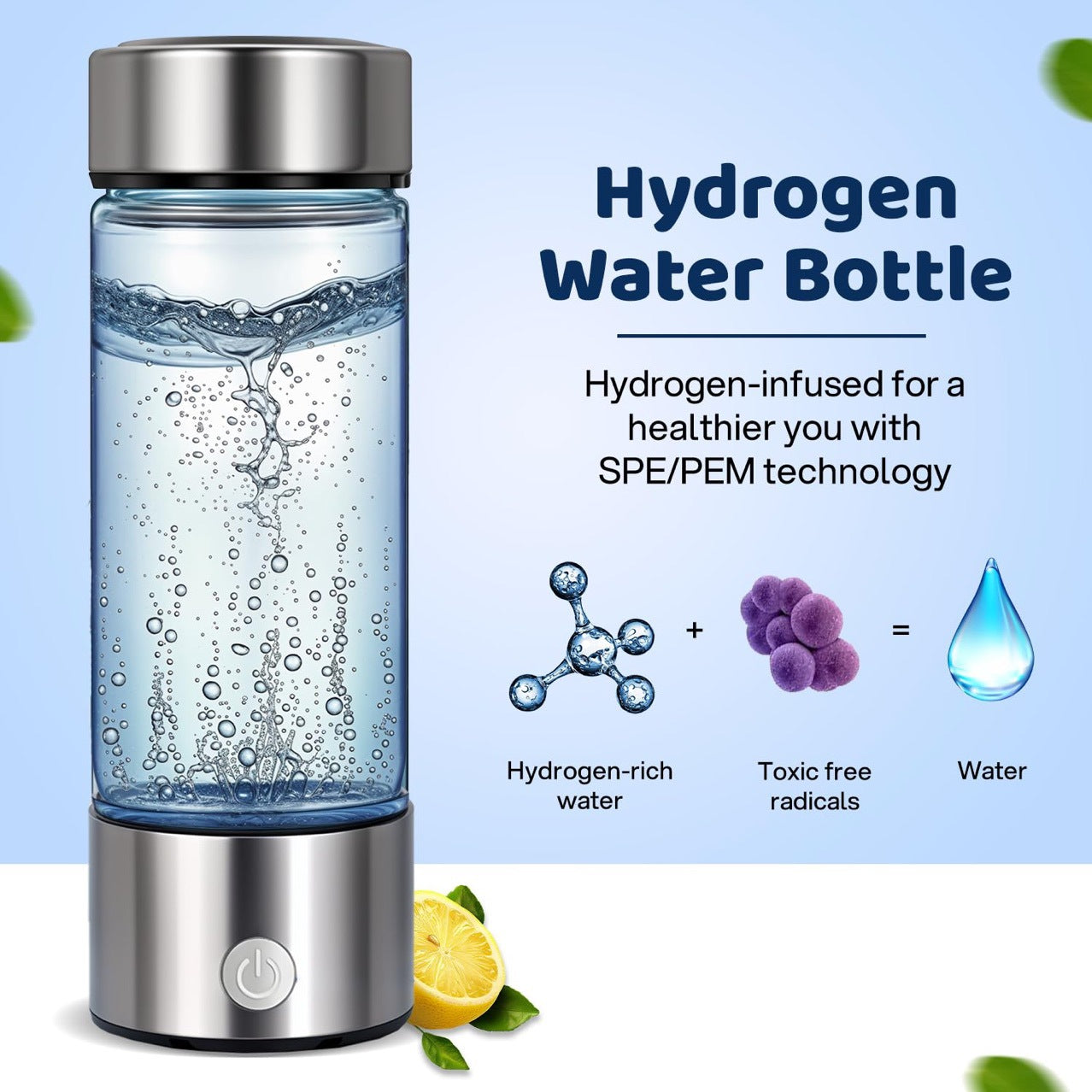 Hydrogen-rich water cup portable hydrogen water bottle