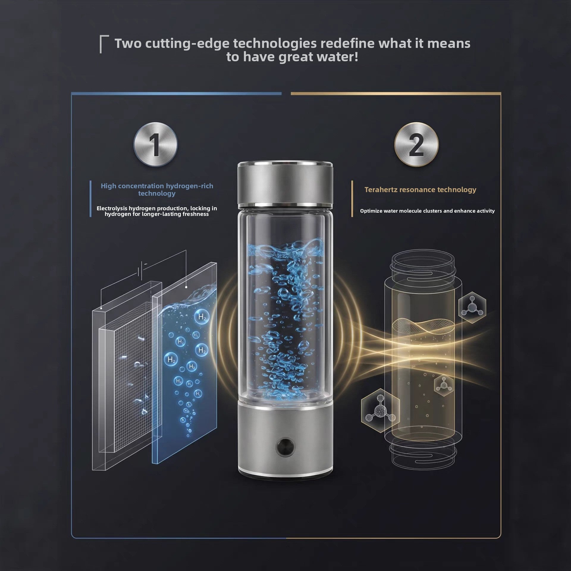 Hydrogen-Rich Water Cup