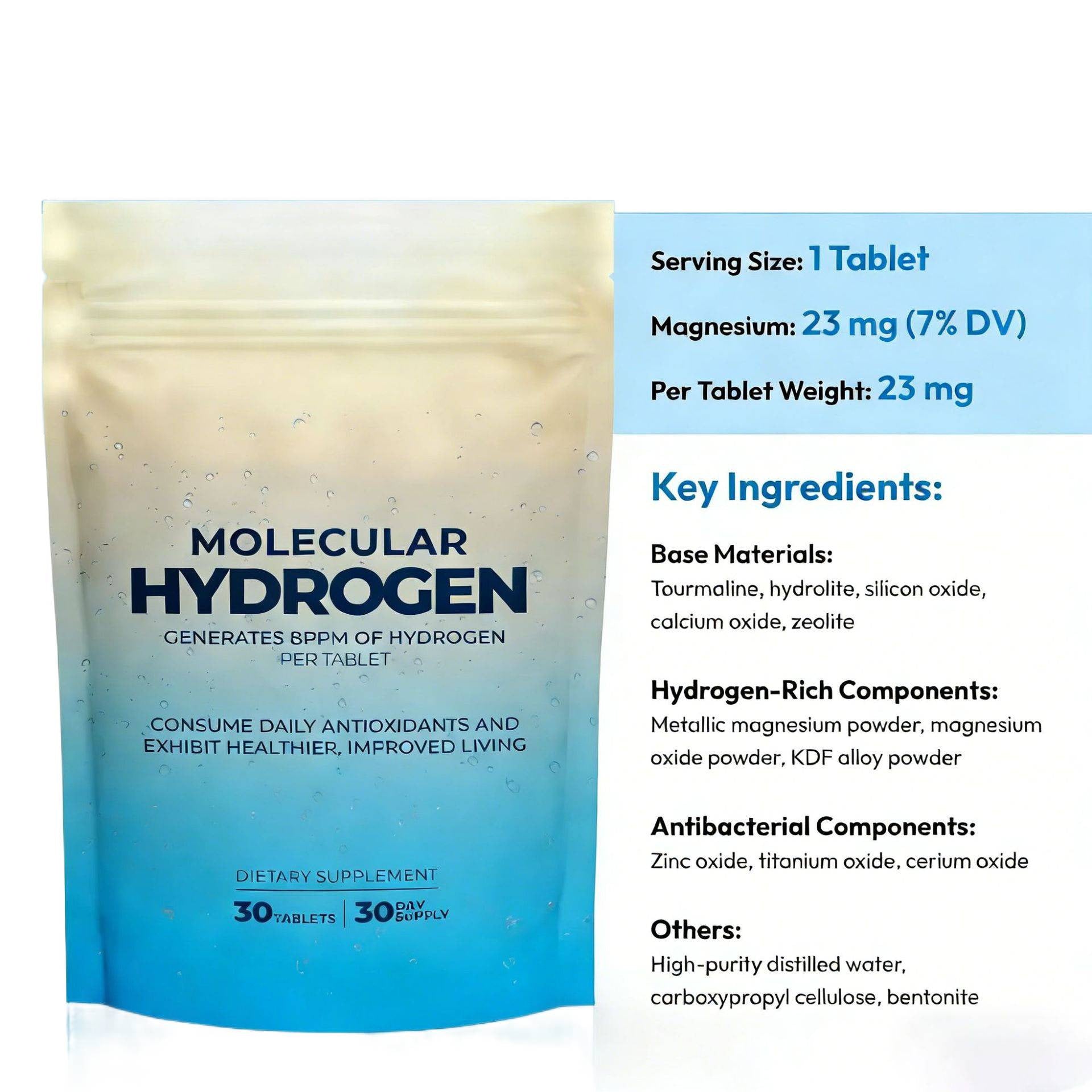 Hydrogen water tablets