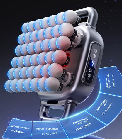 Hyundai 16-Head Rechargeable Massage Gun