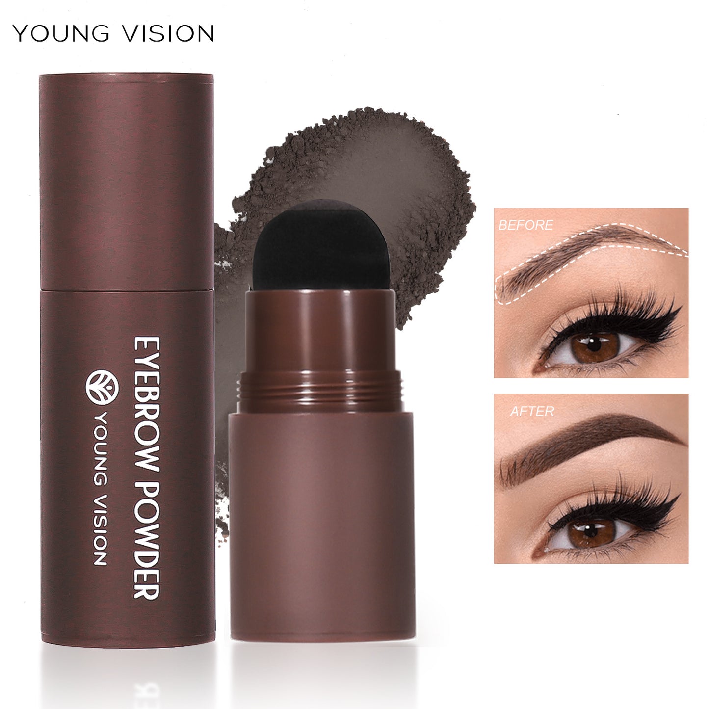 Ibcccndc Hairline Powder Lazy Makeup Eyebrow Powder Facial Contouring Shadow Powder Eyebrow Pencil