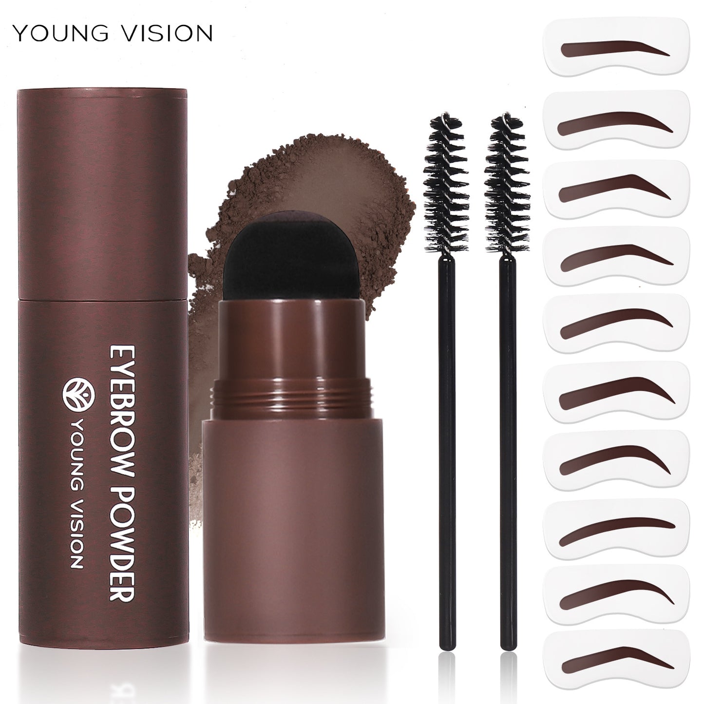 Ibcccndc Hairline Powder Lazy Makeup Eyebrow Powder Facial Contouring Shadow Powder Eyebrow Pencil