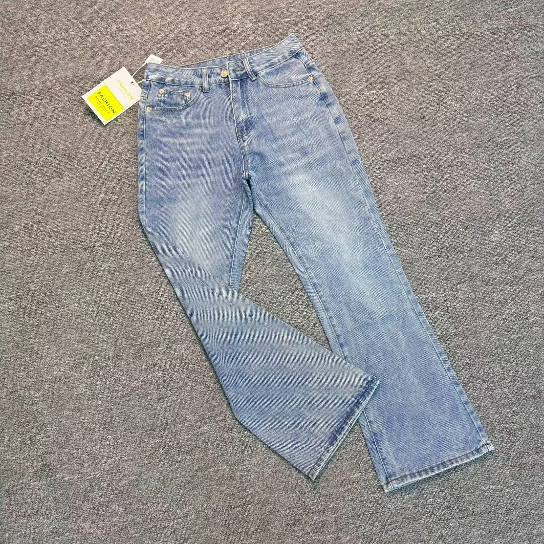 Ice Blue distressed washed style jeans
