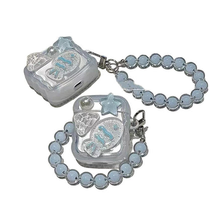 Ice Blue Fish Pattern AirPods Protective Case