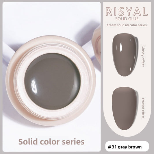 Ice-Clear Solid Nail Polish Glue