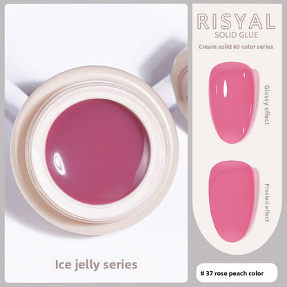 Ice-Clear Solid Nail Polish Glue