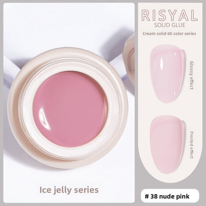 Ice-Clear Solid Nail Polish Glue