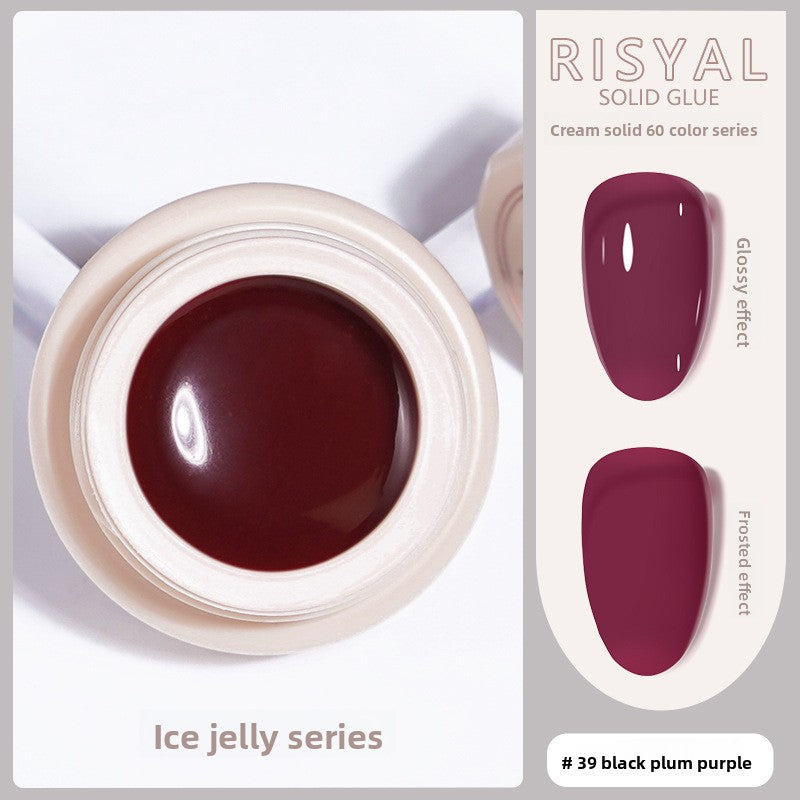 Ice-Clear Solid Nail Polish Glue