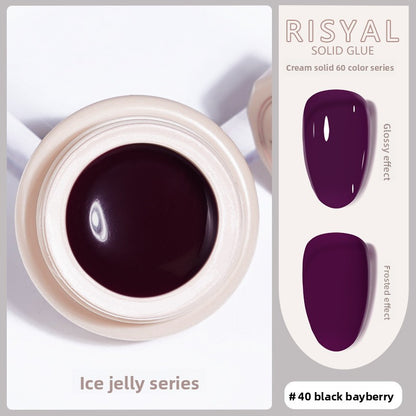 Ice-Clear Solid Nail Polish Glue