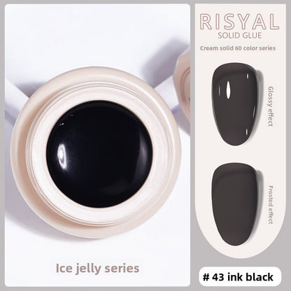Ice-Clear Solid Nail Polish Glue