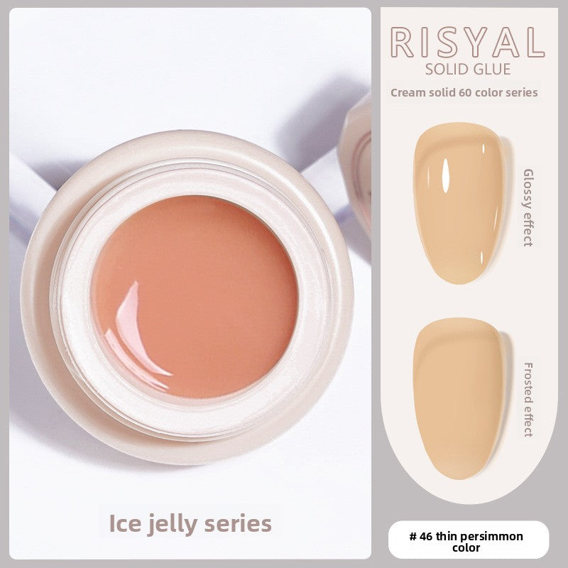 Ice-Clear Solid Nail Polish Glue