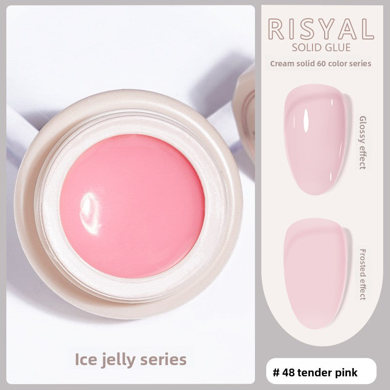 Ice-Clear Solid Nail Polish Glue