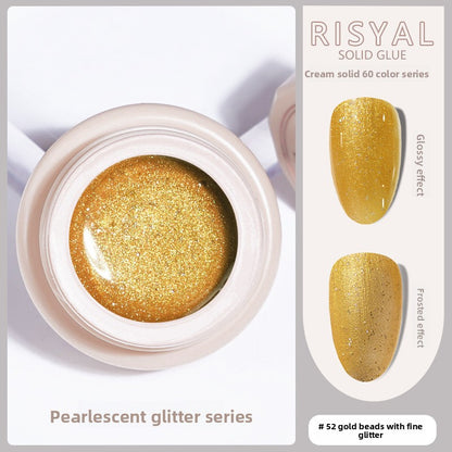 Ice-Clear Solid Nail Polish Glue
