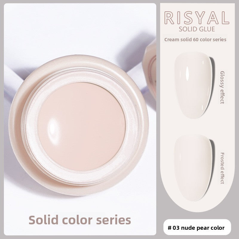 Ice-Clear Solid Nail Polish Glue