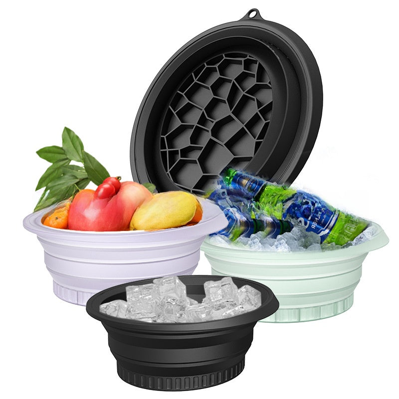 Ice compress folding basin