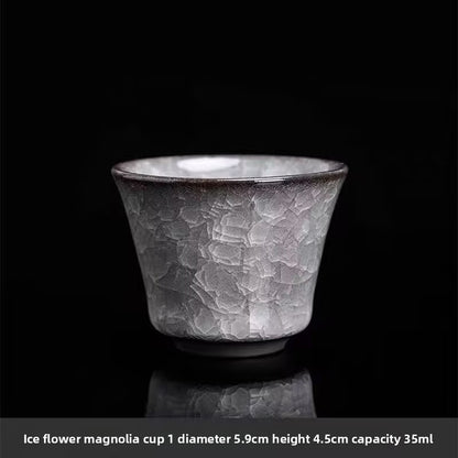 Ice Crack Ceramic Tea Cup