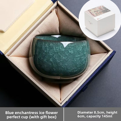 Ice Crack Ceramic Tea Cup