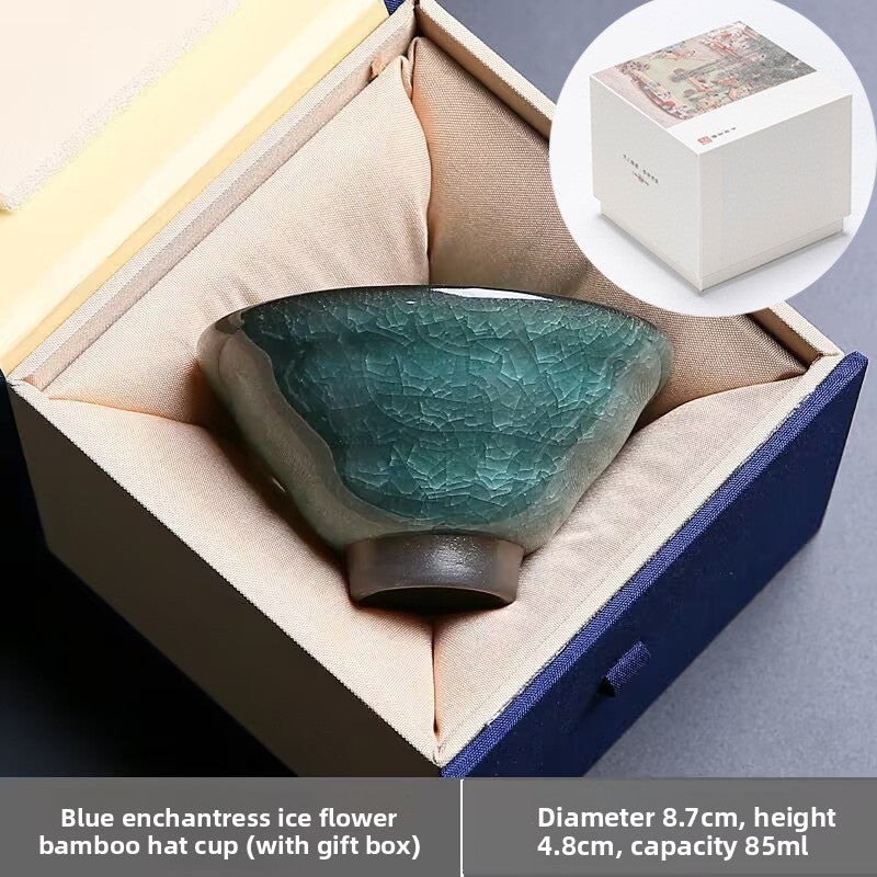 Ice Crack Ceramic Tea Cup