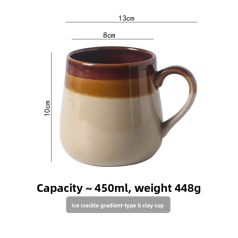 Ice crack gradient mug
