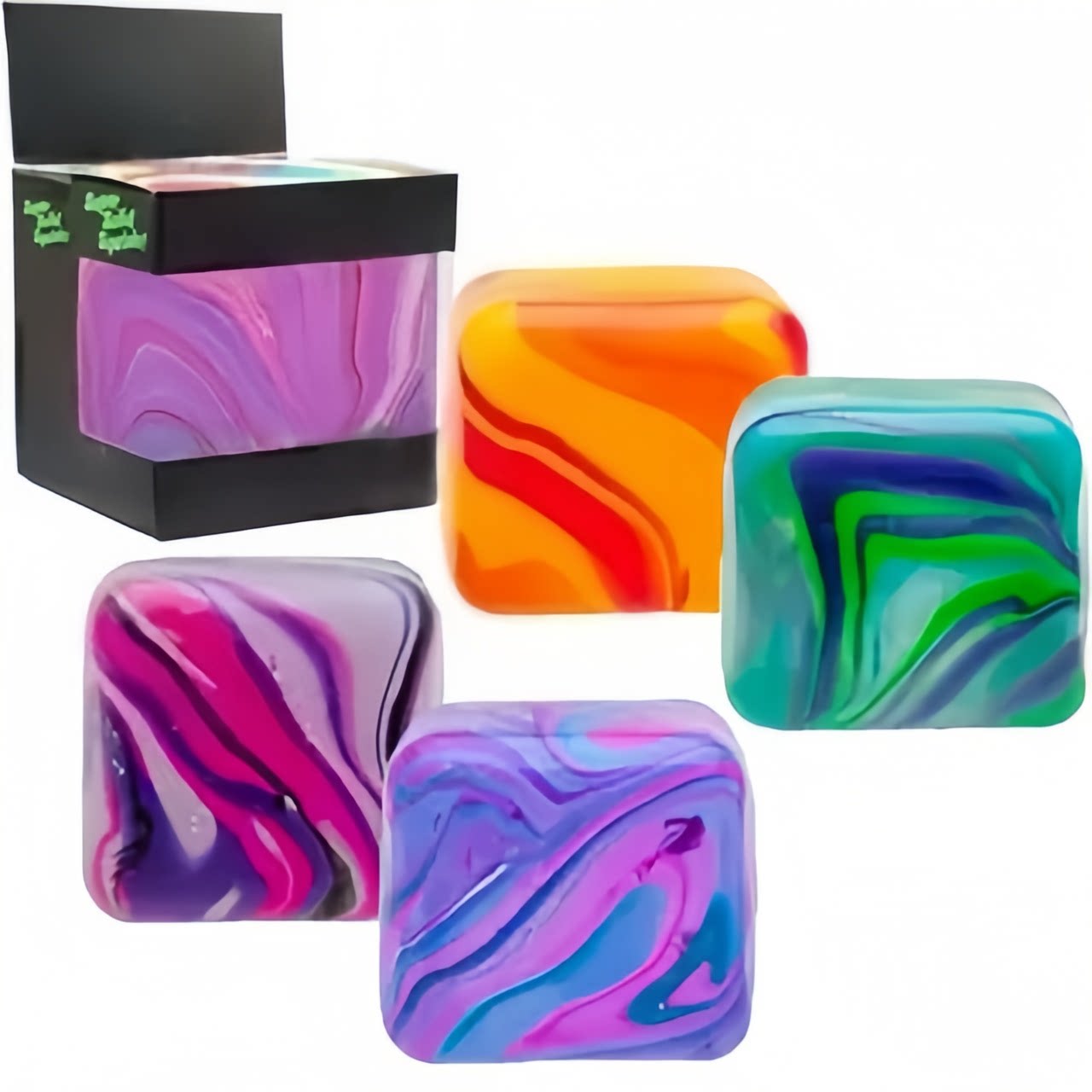 Ice cube squeeze toy
