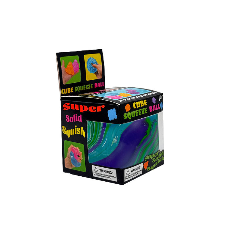 Ice cube squeeze toy