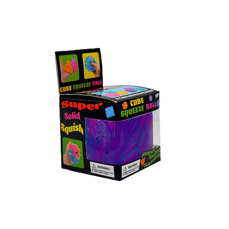Ice cube squeeze toy