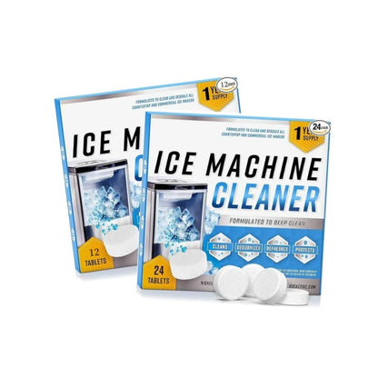 Ice maker cleaning machine descaling tablets