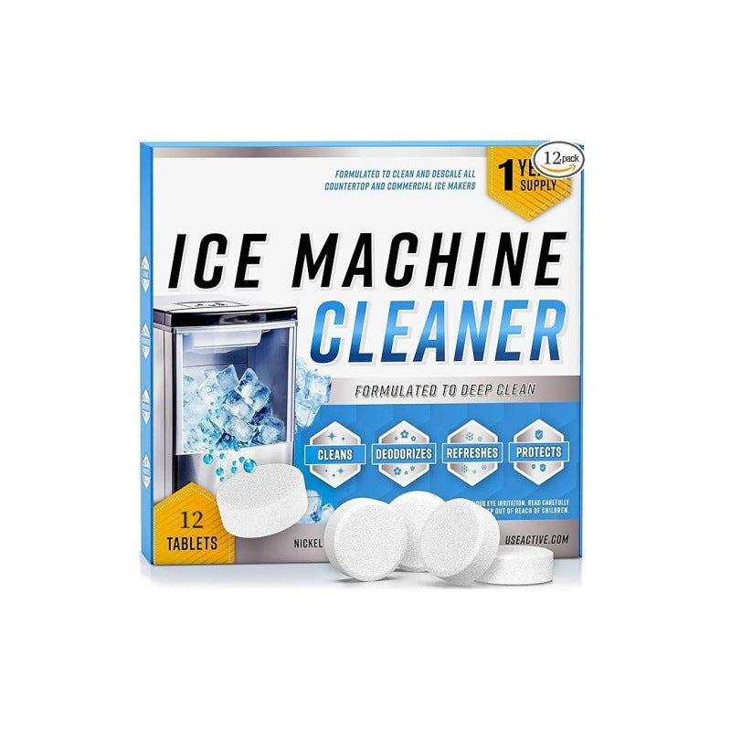 Ice maker cleaning machine descaling tablets
