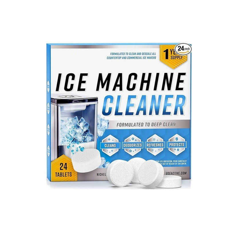 Ice maker cleaning machine descaling tablets