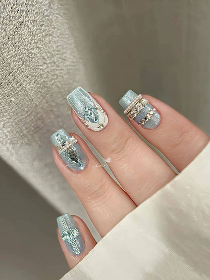 Ice Princess Galaxy Wearable Nail Tips