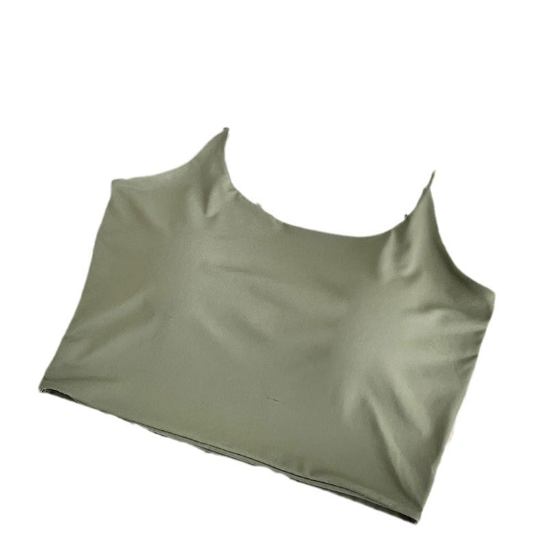 Ice Silk Beauty Back Lady with Chest Pad Sling