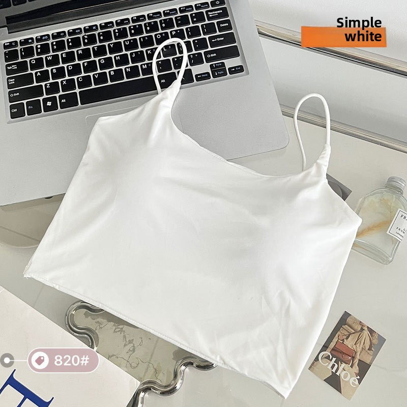 Ice Silk Beauty Back Lady with Chest Pad Sling