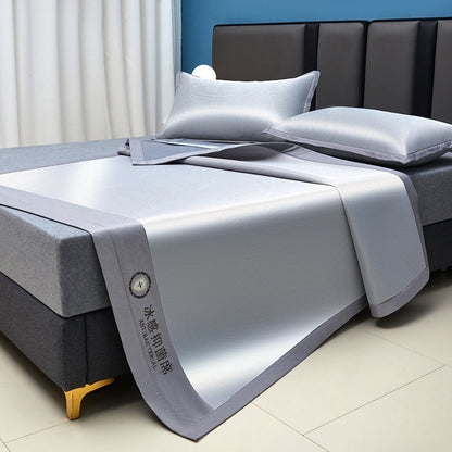 Ice Silk Bedding Set Machine Washable Foldable