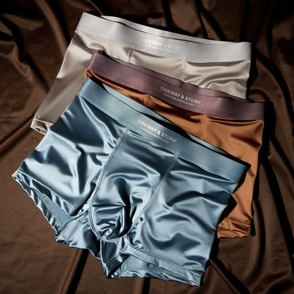 Ice Silk Breathable Boxer Briefs for Men