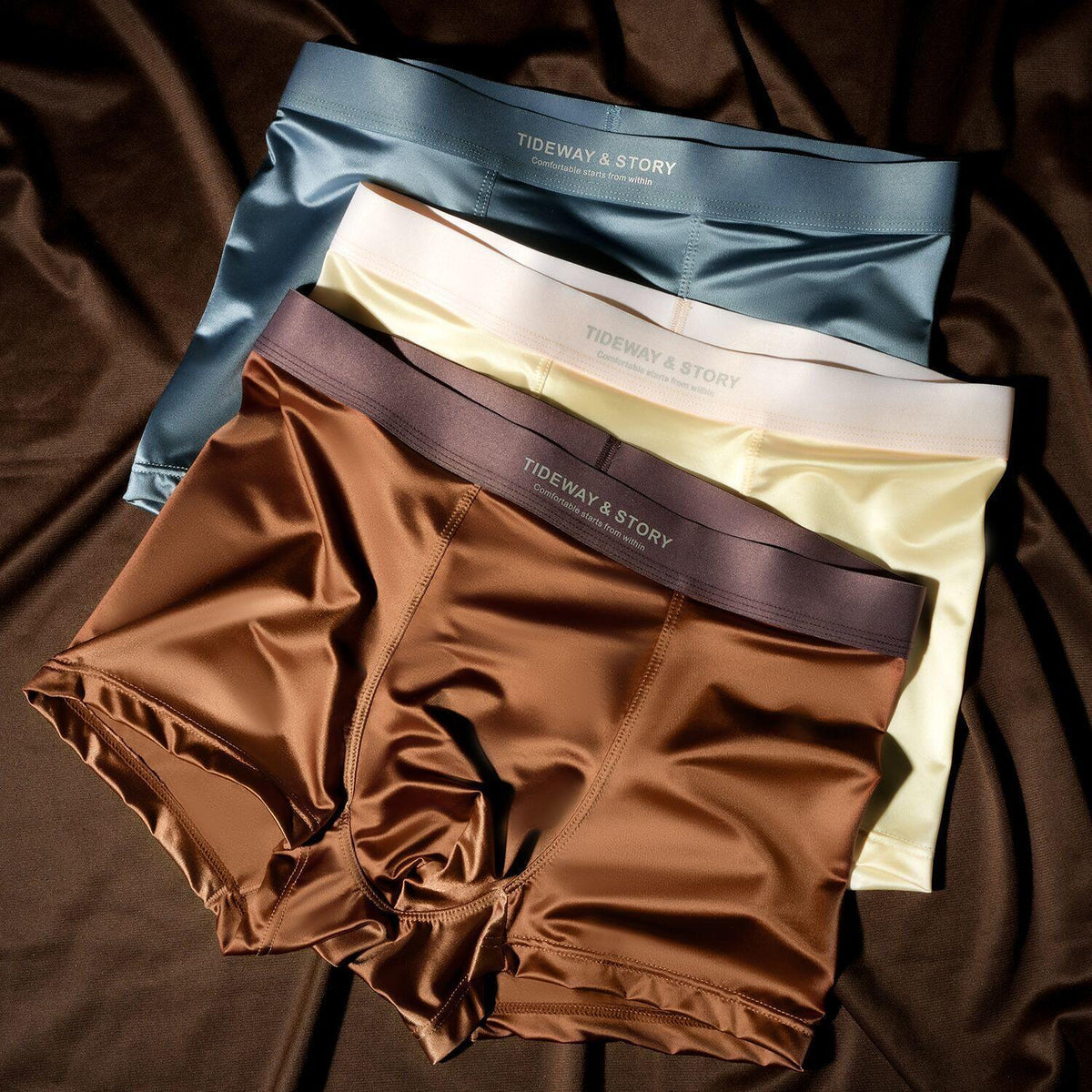 Ice Silk Breathable Boxer Briefs for Men