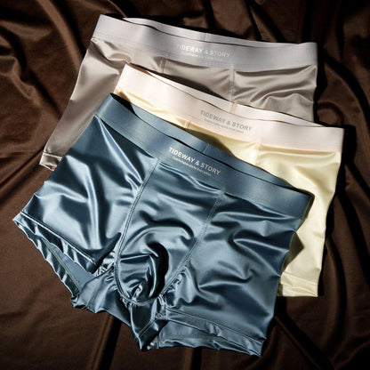 Ice Silk Breathable Boxer Briefs for Men