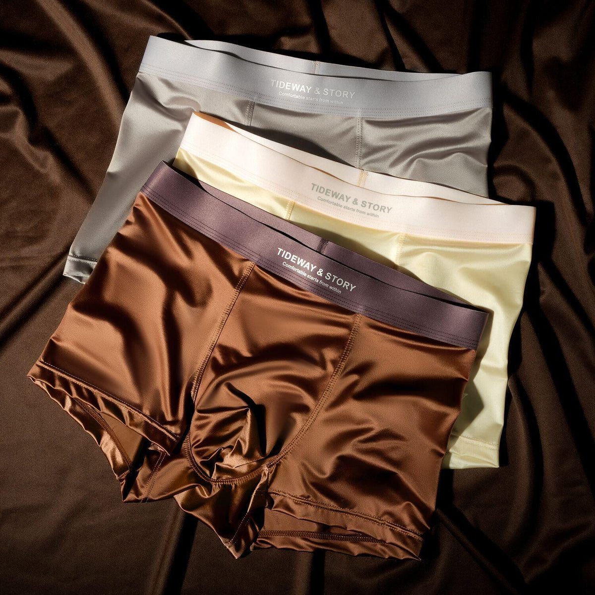 Ice Silk Breathable Boxer Briefs for Men
