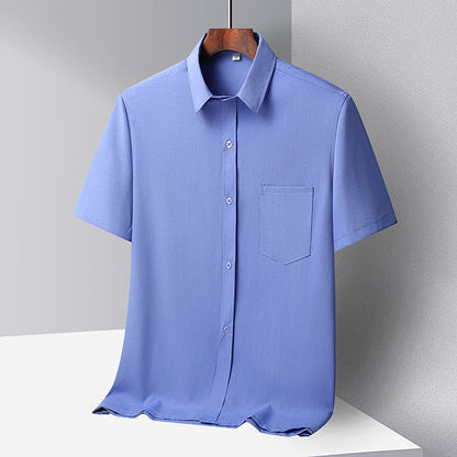 Ice Silk casual long-sleeved shirt
