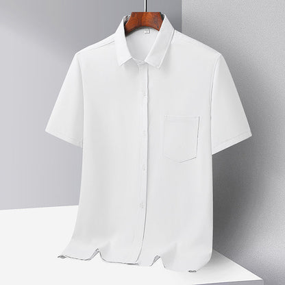 Ice Silk casual long-sleeved shirt