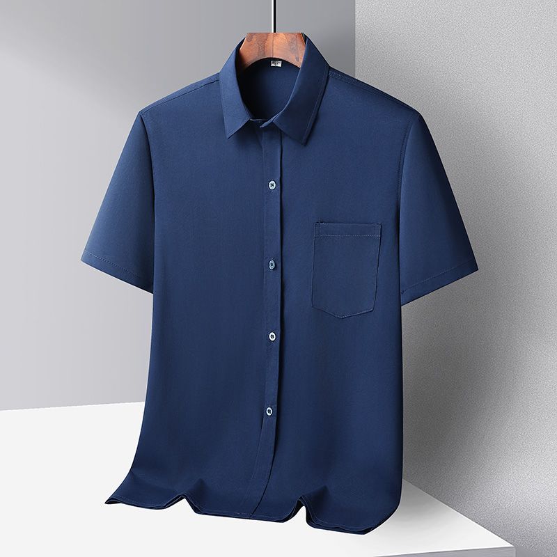 Ice Silk casual long-sleeved shirt