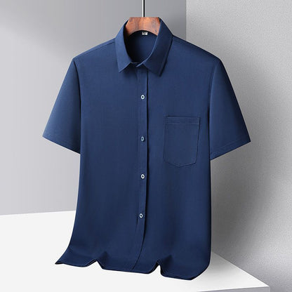 Ice Silk casual long-sleeved shirt