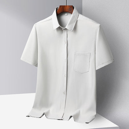 Ice Silk casual long-sleeved shirt
