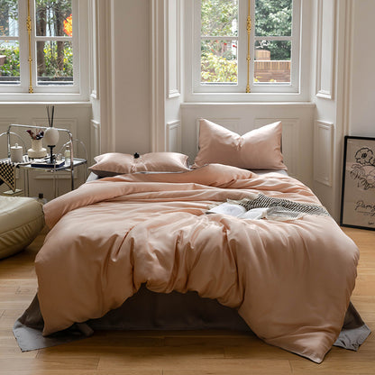 Ice silk duvet cover, bed sheet, and fitted sheet