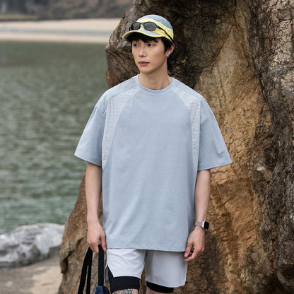 Ice Silk Mesh Breathable Quick-Dry T-Shirt