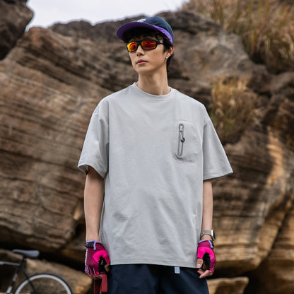 Ice Silk Mesh Breathable Quick-Dry T-Shirt