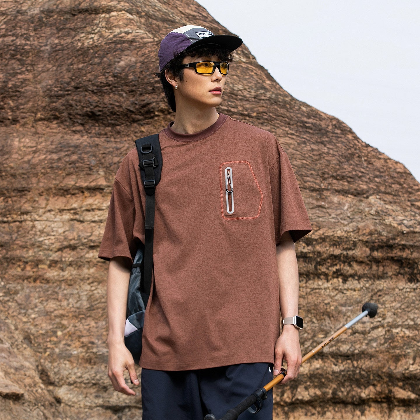 Ice Silk Mesh Breathable Quick-Dry T-Shirt