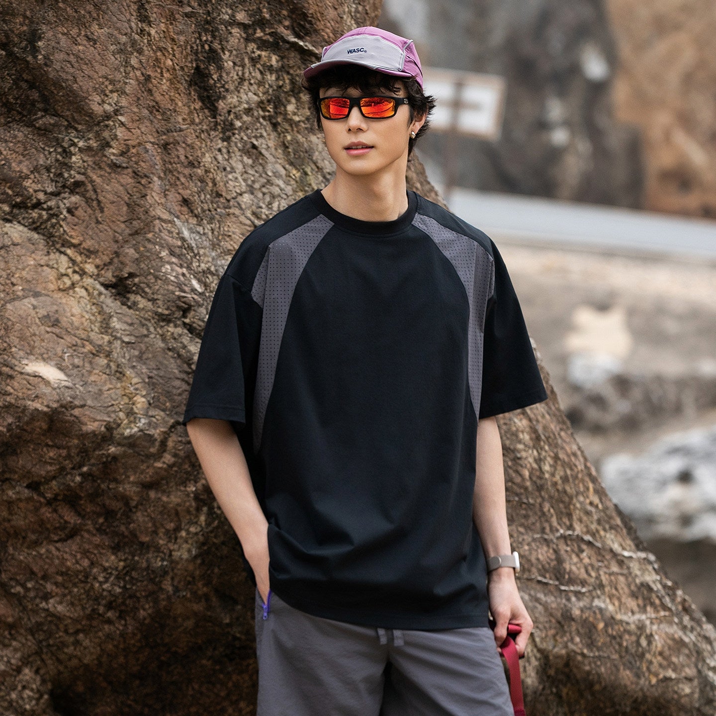 Ice Silk Mesh Breathable Quick-Dry T-Shirt