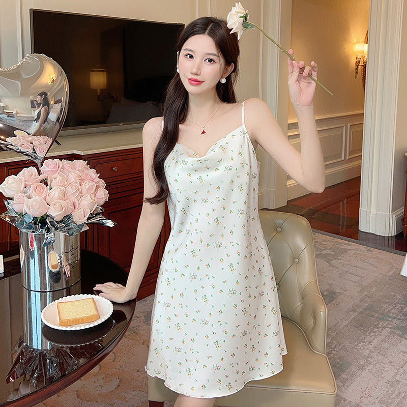 Ice silk nightgown