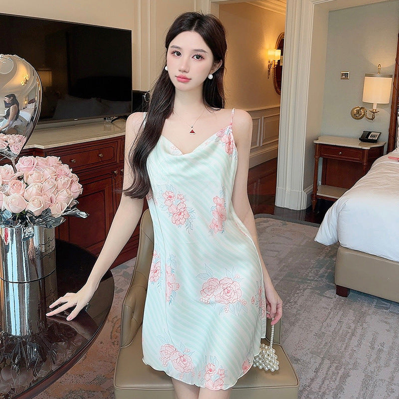 Ice silk nightgown