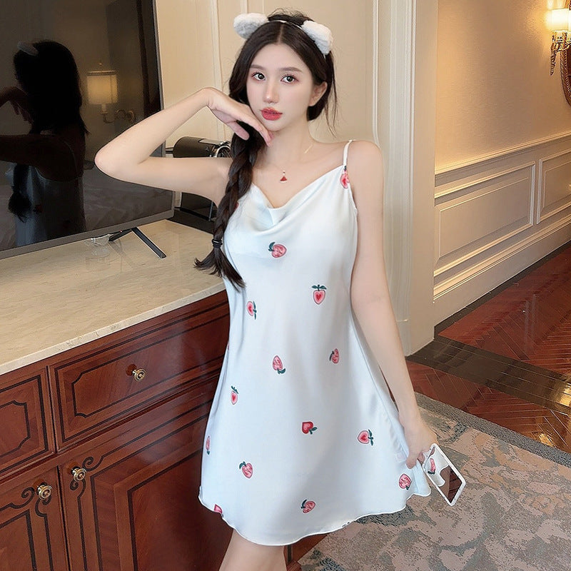 Ice silk nightgown